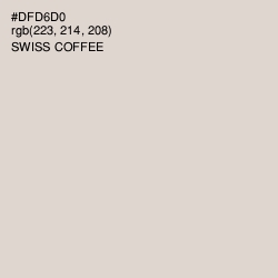 #DFD6D0 - Swiss Coffee Color Image